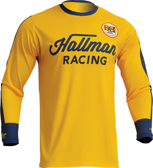 Thor Hallman Differ Roosted Jersey - Lemon/Navy - Small 2910-7121