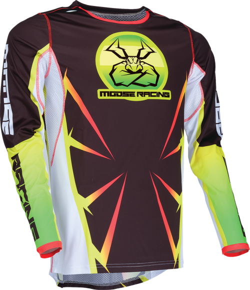 Moose Offroad Agroid Jersey - Black/Yellow/White - Medium 2910-7918