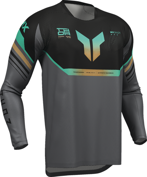 Thor Launchmode Air Raptor Jersey - Black/Charcoal - Medium 2910-8431