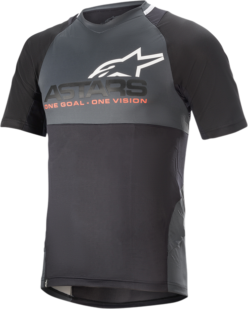 Alpinestars Drop 8.0 Short-Sleeve Jersey - Black/Coral - XL 1766621-1793-XL