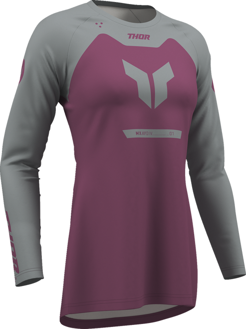 Thor Women'S Ridemode Menace Jersey - Purple/Gray - Small 2911-0378