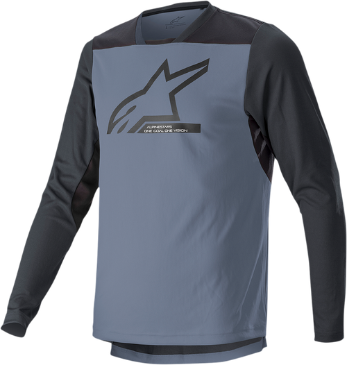 Alpinestars Drop 6.0 V2 Long-Sleeve Jersey - Black/Gray - 2XL 1766422-9291-2X