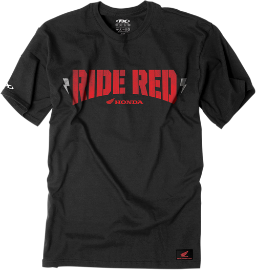 Factory Effex Honda Ride Bolt T-Shirt - Black - Medium 16-88320