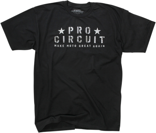 Pro Circuit Flag T-Shirt - Black - Large 6411810-30