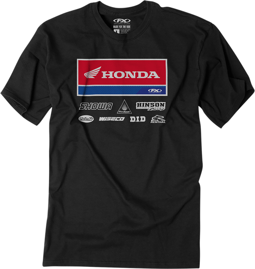 Factory Effex Honda 21 Racewear T-Shirt - Black - Xl 24-87326