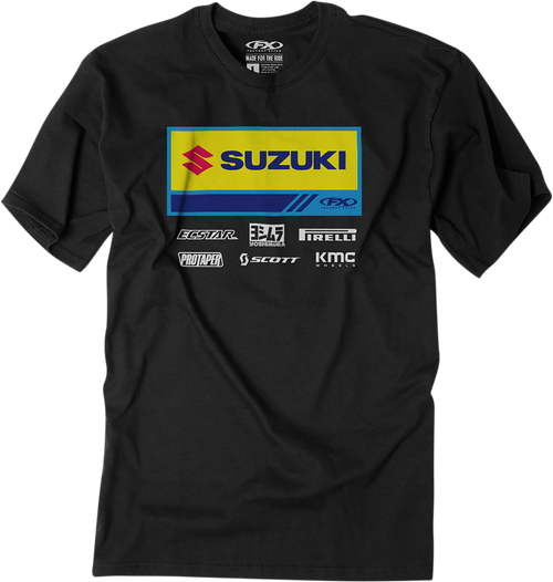 Factory Effex Suzuki 21 Racewear T-Shirt - Black - Medium 24-87422