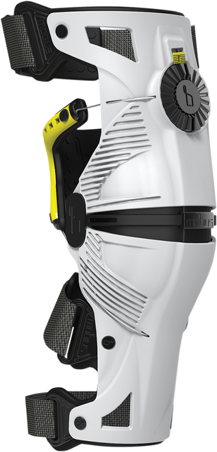 Mobius X8 Knee Braces - White/Yellow - Medium 1010103