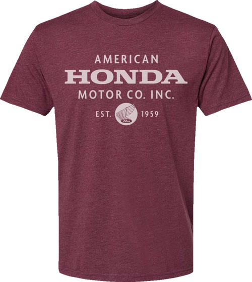 Honda Apparel Honda Motor Company T-Shirt - Maroon - Medium NP21S-M3022-M