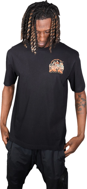 Lethal Threat Down-N-Out 4 Life T-Shirt - Black - Xl DT10044XL