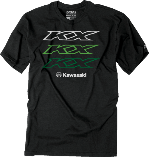 Factory Effex Kawasaki Repeater T-Shirt - Heather Charcoal - Xl 26-87106