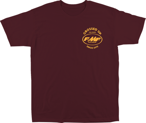 Fmf Crossed Up T-Shirt - Maroon - Small SP24118901MRNSM