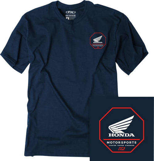 Factory Effex Honda Octagon T-Shirt - Heather Navy - 2Xl 27-87328
