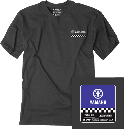 Factory Effex Yamaha Starting Line T-Shirt - Heather Charcoal - Xl 27-87206