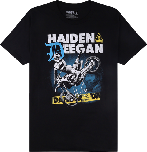 Deegan Apparel Caution T-Shirt - Black - Xl DMTSS3023BLKXL