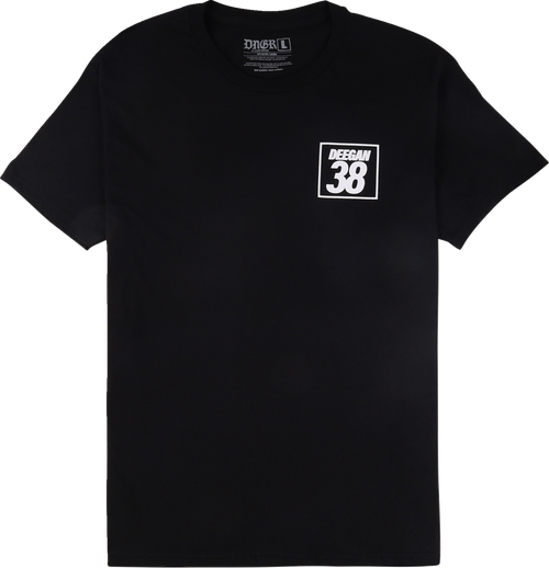 Deegan Apparel Holeshot T-Shirt - Black - Large DMTSS3027BLKL
