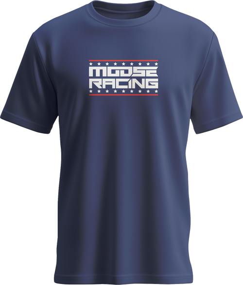 Moose Offroad All-American T-Shirt - Navy - Small 3030-24418