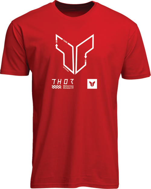 Thor Trax T-Shirt - Red - 2Xl 3030-24563