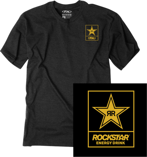Factory Effex Rockstar Lockup T-Shirt - Black - Medium 29-87612