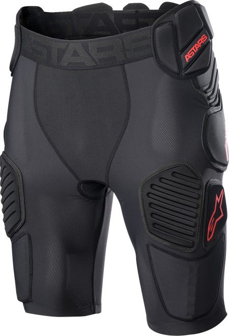 Alpinestars Bionic Pro Protection Shorts - Black/Red - Medium 6507523-13-M