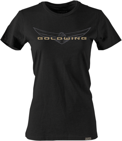 Factory Effex Women'S Goldwing Sketched T-Shirt - Black - Large 25-87844