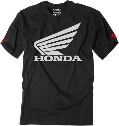 Factory Effex Youth Honda Big Wing T-Shirt - Black - Small 21-83320