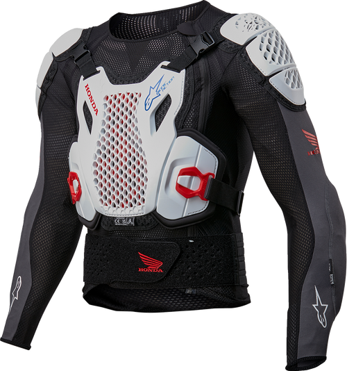 Alpinestars Honda Bionic Plus v2 Protection Jacket - Black/White/Blue/Bright Red - Medium 6506023-1272-M
