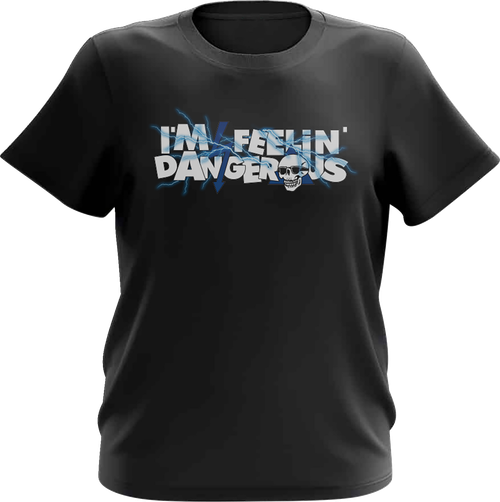 Deegan Apparel Youth Shocking T-Shirt - Black/Blue - Xl DBTSS3007BBUXL