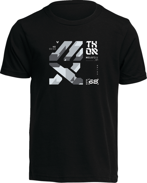 Thor Youth Forge T-Shirt - Black - Large 3032-3855