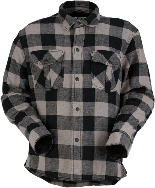 Z1R Duke Flannel Shirt - Gray/Black - Medium 3040-2546