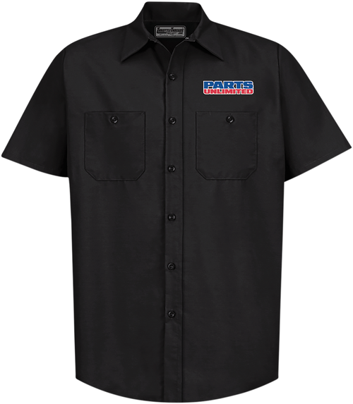 Throttle Threads Parts Unlimited Shop Shirt - Black - Large PSU37ST24BKLG