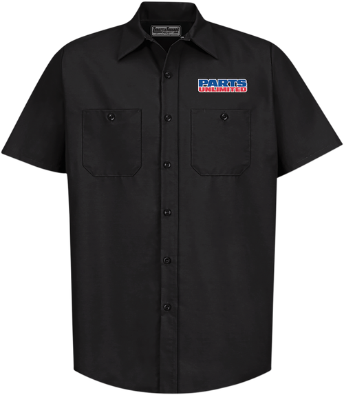 Throttle Threads Parts Unlimited Shop Shirt - Black - Xl PSU37ST24BKXL