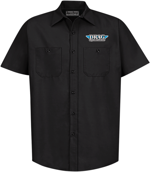 Throttle Threads Drag Specialties Shop Shirt - Black - Small DRG31ST24BKSM