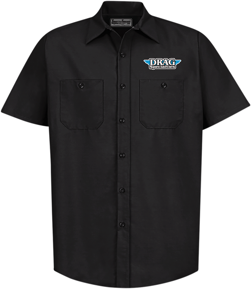 Throttle Threads Drag Specialties Shop Shirt - Black - Xl DRG31ST24BKXL