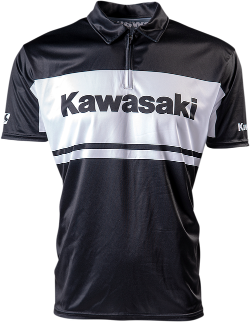 Factory Effex Kawasaki Team Pit Shirt - Black/White - Xl 23-85106