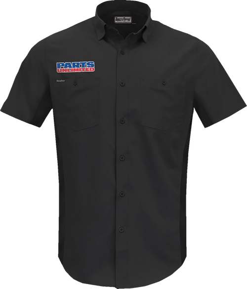 Throttle Threads Parts Unlimited Vented Shop Shirt - Black - 4Xl PSU37ST26BK4X