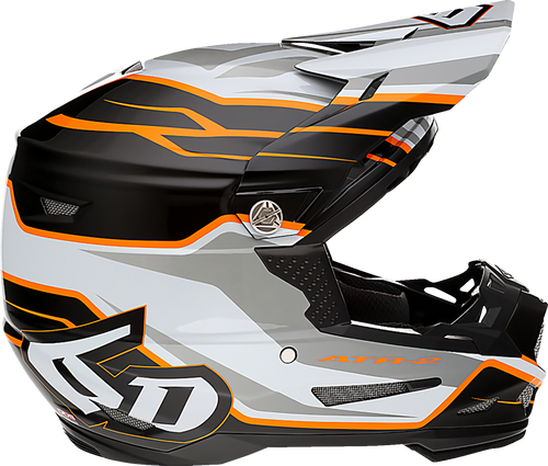 6D Helmets Atr-2 Helmet - Phase - White/Orange - Small 338186
