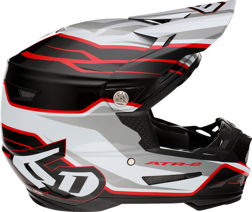 6D Helmets Atr-2 Helmet - Phase - White/Red - Small 341838