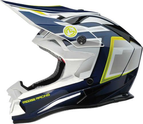 Moose Offroad Mr3 Helmet - F.A.F. - White/Navy/Green - Medium 0110-8944
