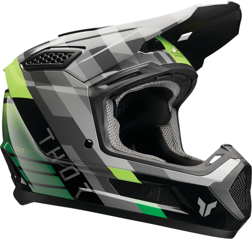 Thor Fleet Helmet - Camber - Black/Green - Xl 0110-9403