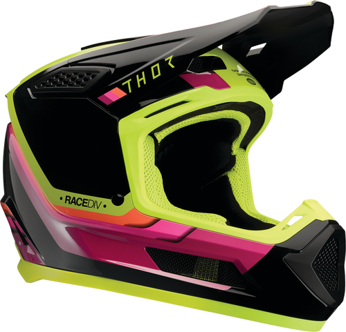 Thor Fleet Helmet - Defy - Black/Acid - Xs 0110-9423
