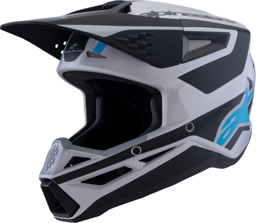 Alpinestars SM3 Helmet - Heat - Matte Silver/Blue/Black - Small 8301026-1949-S