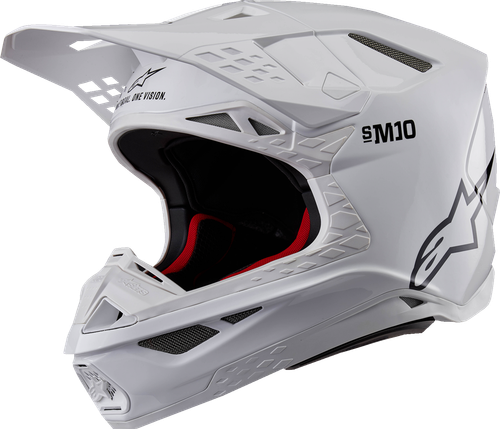 Alpinestars Supertech M10 Helmet - Solid - MIPS - Gloss White - 2XL 8300323-2180-2X