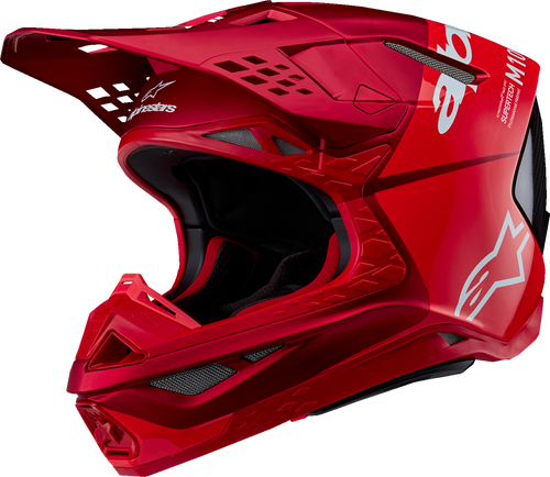 Alpinestars Supertech M10 Helmet - Flood - MIPS - Red Fluo/Red - Small 8301023-3003-S