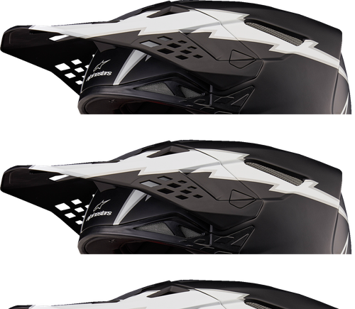 Alpinestars Supertech M10 Helmet - Ampress - MIPS - Matte Black/White - XL 8300823-1121-XL