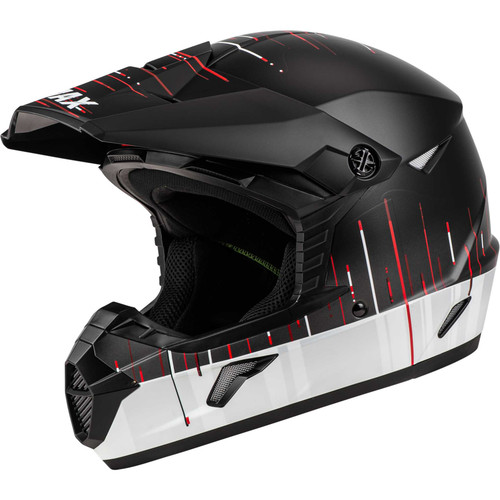 GMAX Mx-46 Frequency Off-Road Helmet Matte Black/White Xs D3463843