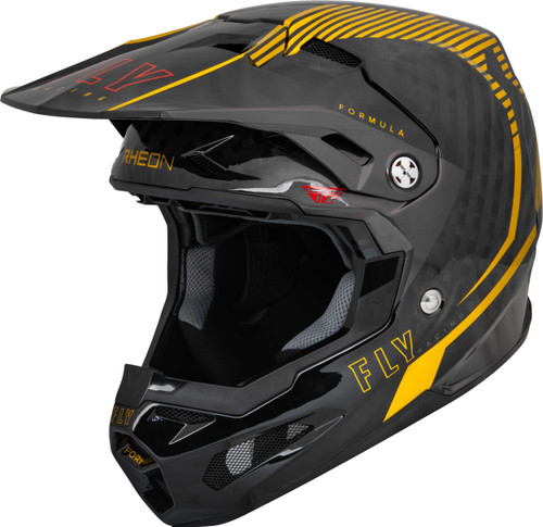 FLY RACING Formula Carbon Tracer Helmet Gold/Black Xs 73-4441XS