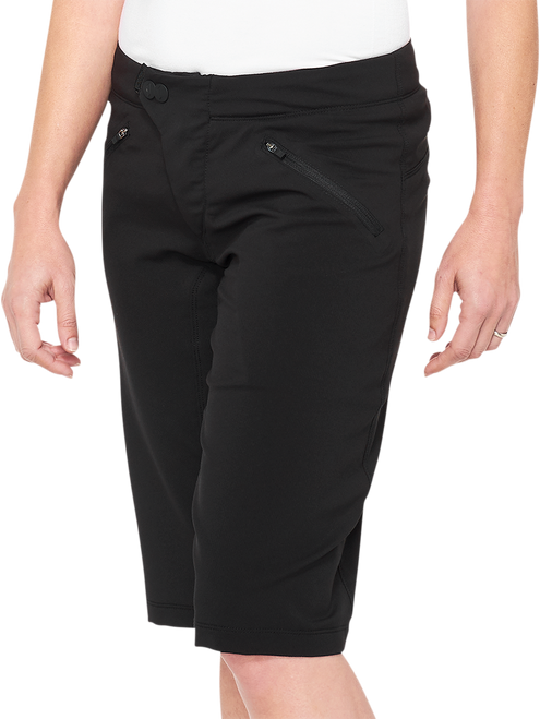 100% Women'S Ridecamp Shorts - Black - Large 40037-00002