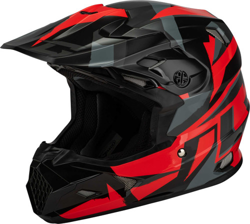 GMAX Mx-96 Splinter Helmet Black/Red Lg D3961156