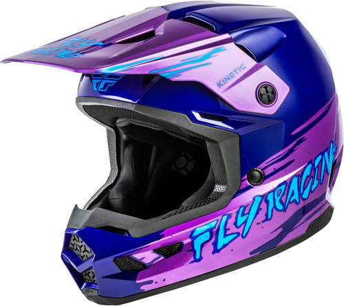 FLY RACING Youth Kinetic Surge Helmet Pink/Purple/Teal Yl 73-8727YL