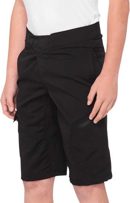100% Youth Ridecamp Shorts - Black - Us 26 40033-00002